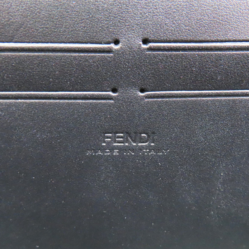 黑色 帆布小牛皮飾邊 Baguette Soft Trunk 硬殼 肩背包【FENDI 芬迪】 7VA565-5