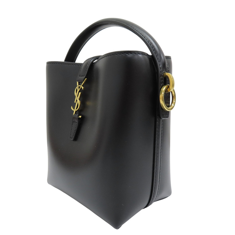 黑色 牛皮 LE 37 mini 肩背包【SAINT LAURENT 聖羅蘭】 7658702R20W1000-2