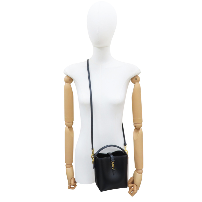 黑色 牛皮 LE 37 mini 肩背包【SAINT LAURENT 聖羅蘭】 7658702R20W1000-7