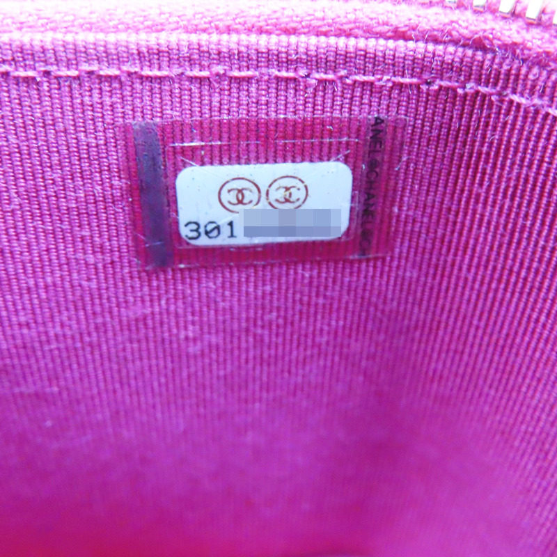 桃粉色 羊皮 Mini Vanity Case 鍊帶 肩背包 金扣【CHANEL 香奈兒】-6