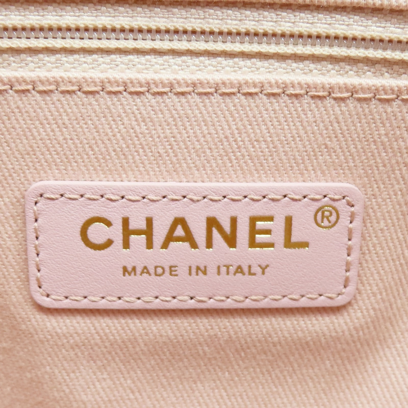 粉色帆布 Deauvill MM 沙灘包 肩背包 A67001【CHANEL 香奈兒】 A67001-6