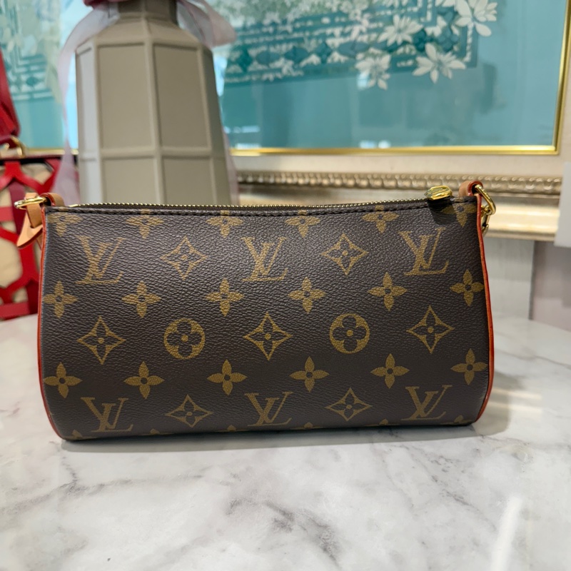 🌟新款麻將包🌟LV 原花Pochette Tirette金釦手提肩斜背麻將包M12859-1
