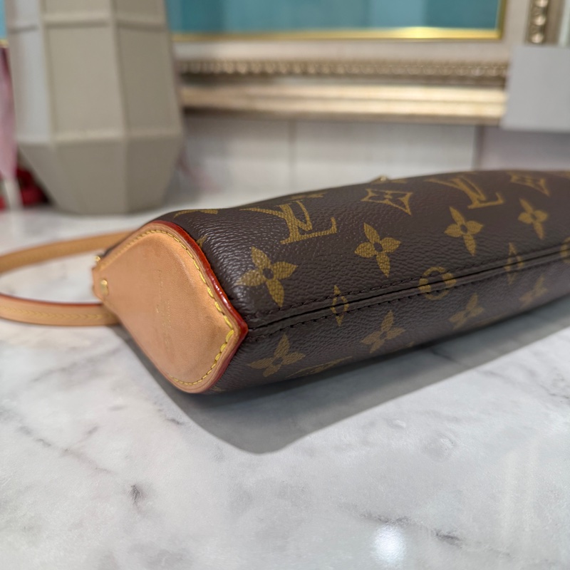 🌟新款麻將包🌟LV 原花Pochette Tirette金釦手提肩斜背麻將包M12859-3