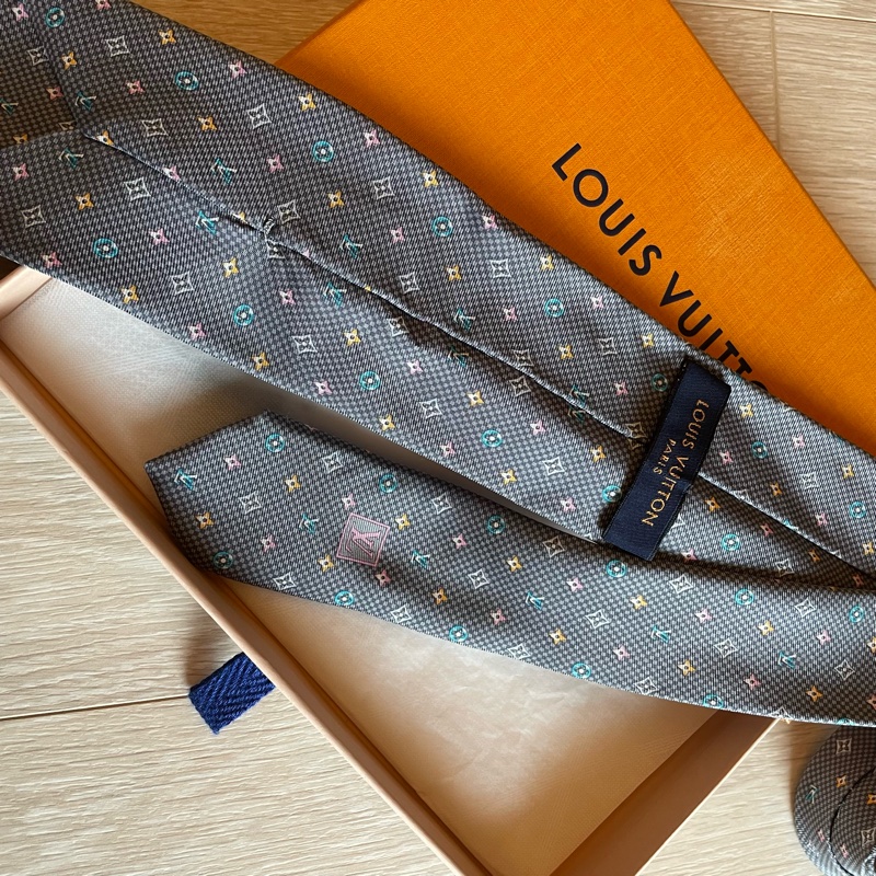 LV Louis Vuitton 藍色老花領帶 👔-2