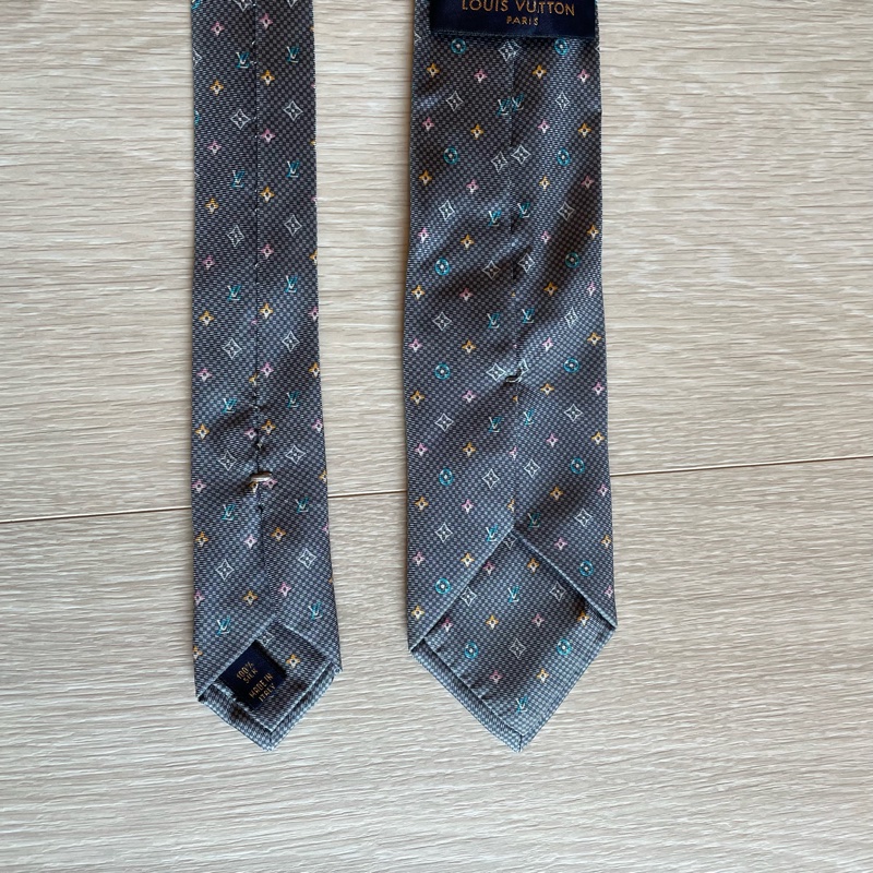 LV Louis Vuitton 藍色老花領帶 👔-4