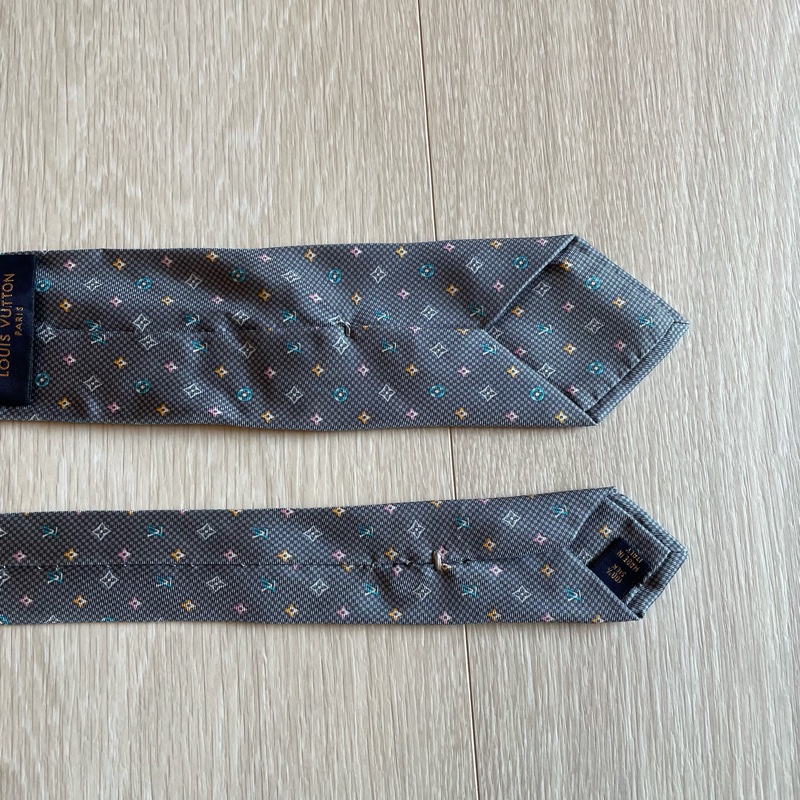 LV Louis Vuitton 藍色老花領帶 👔-11