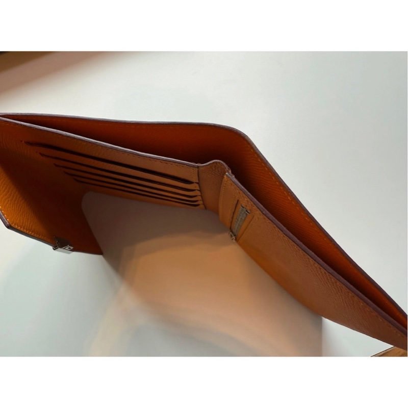 Hermes Clic 12 leather wallet-2