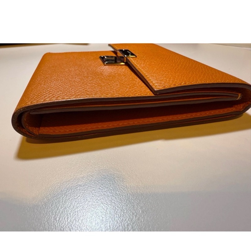 Hermes Clic 12 leather wallet-3