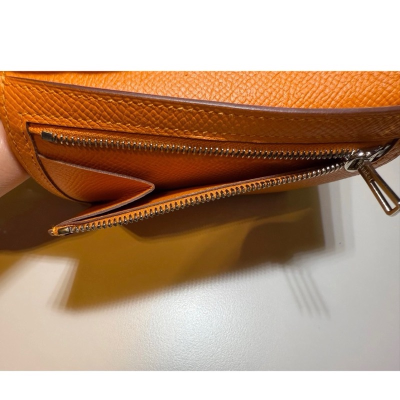 Hermes Clic 12 leather wallet-6