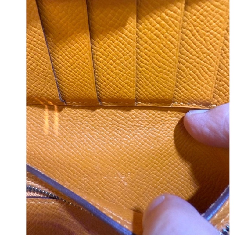 Hermes Clic 12 leather wallet-7