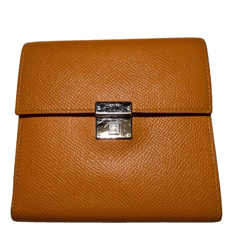 Hermes Clic 12 leather wallet-8