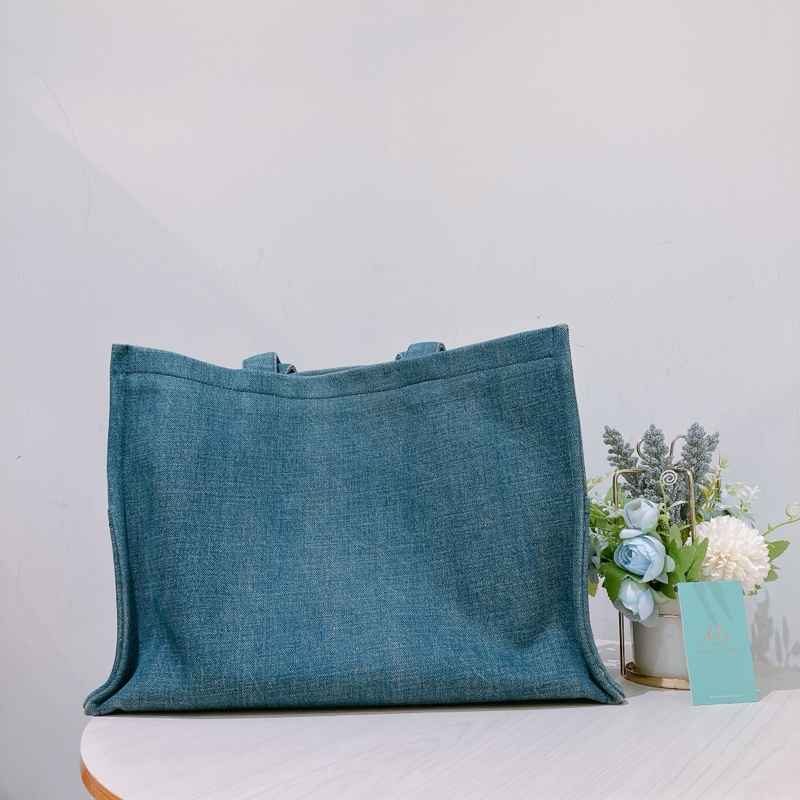 TK1828 CELINE 思琳大號牛仔布手拿包包CABAS DENIM TOTE BAG-1