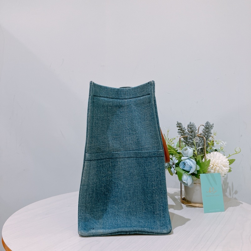 TK1828 CELINE 思琳大號牛仔布手拿包包CABAS DENIM TOTE BAG-2