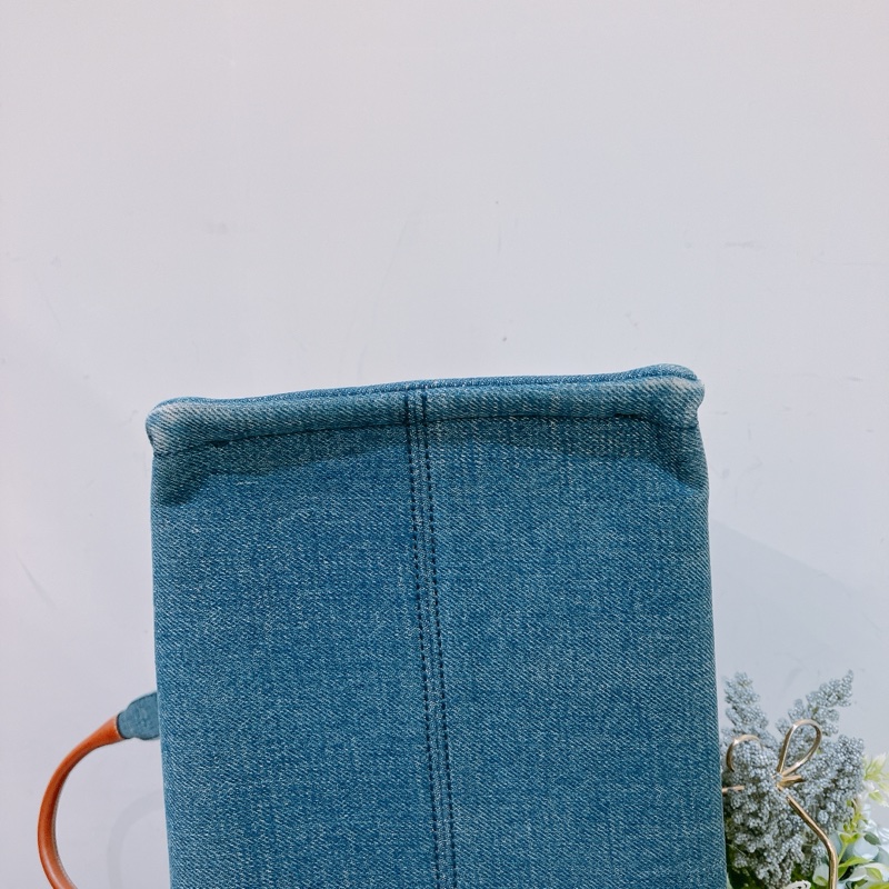TK1828 CELINE 思琳大號牛仔布手拿包包CABAS DENIM TOTE BAG-5