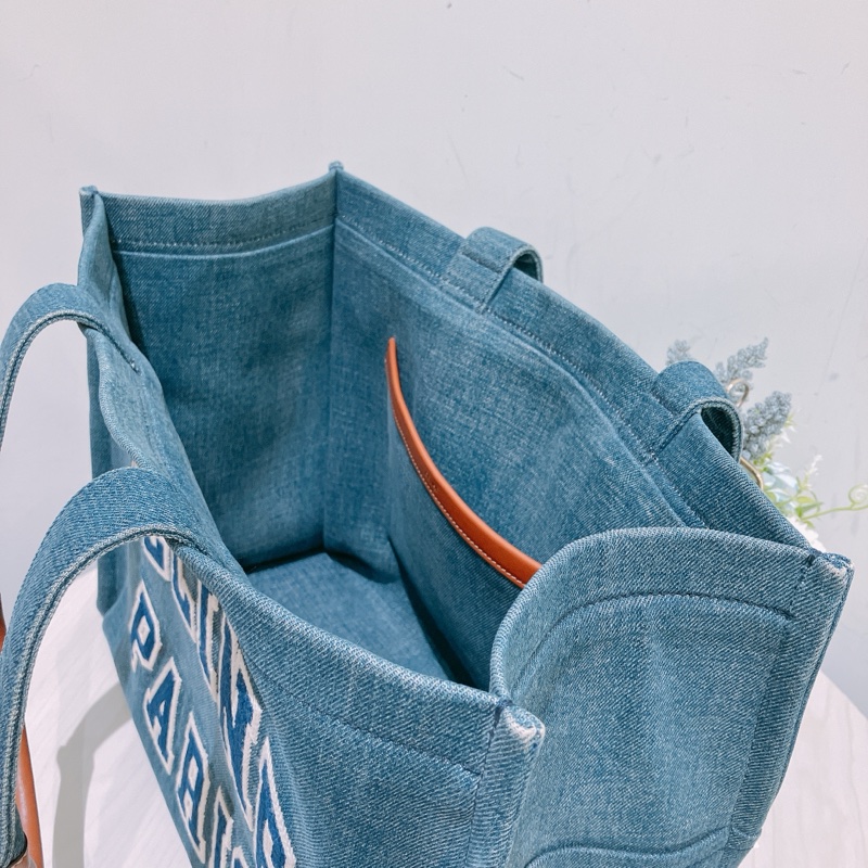 TK1828 CELINE 思琳大號牛仔布手拿包包CABAS DENIM TOTE BAG-14