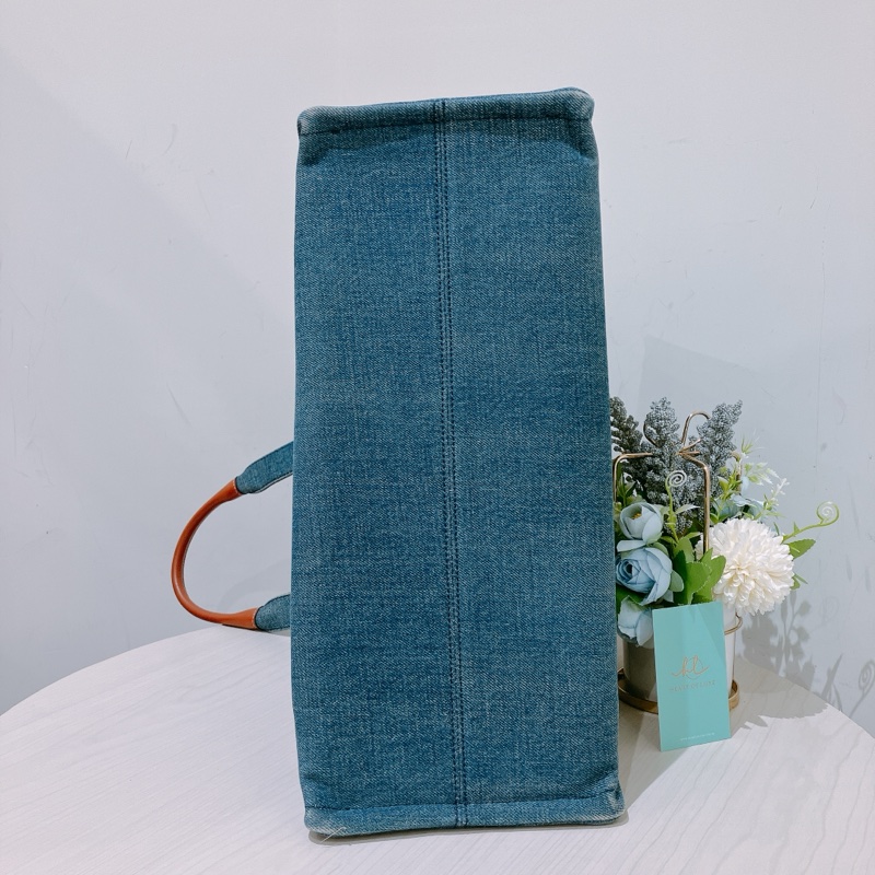 TK1828 CELINE 思琳大號牛仔布手拿包包CABAS DENIM TOTE BAG-24