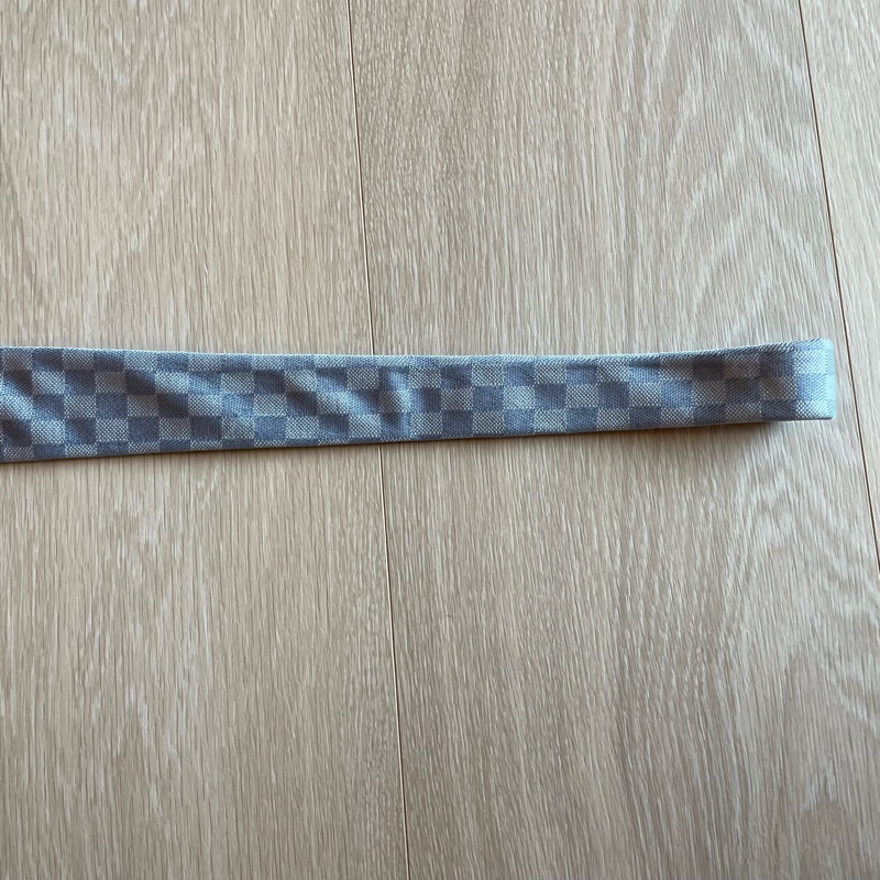 LV Louis Vuitton Damier 藍色棋盤格領帶 👔-7