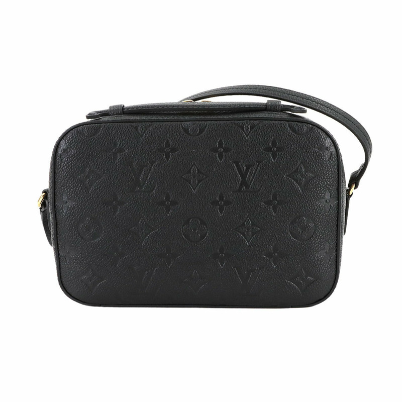 路易威登 Monogram Empreinte Saintonge 黑色和黑色皮革肩背包 (M44593)-2