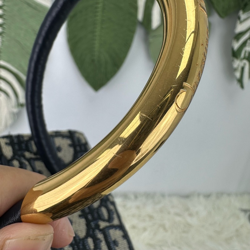 DIOR Nolita Medium Size 藍色緹花吊籃包-9