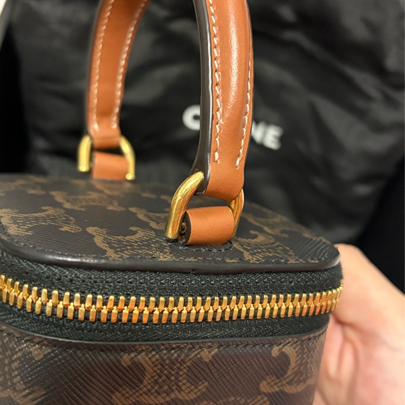 Celine 標誌印花迷你化妝袋-11