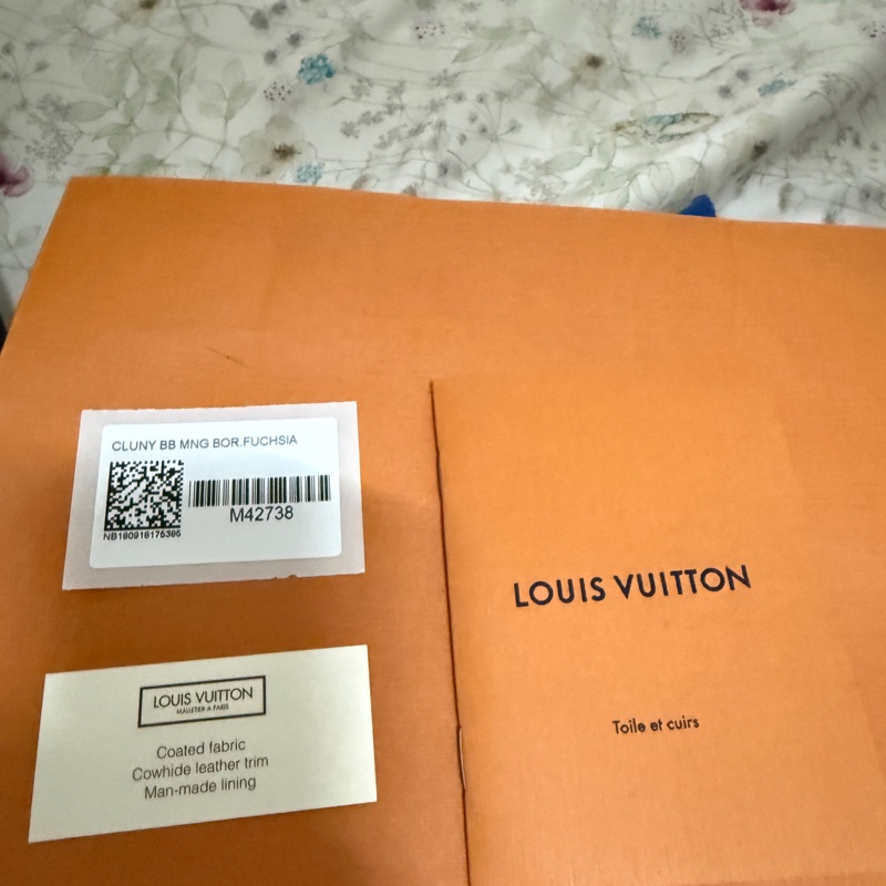 路易威登 LOUIS VUITTON Cluny BB 雙色背帶 手提 肩背包 M42738 晶片款 防塵袋原廠盒子-5