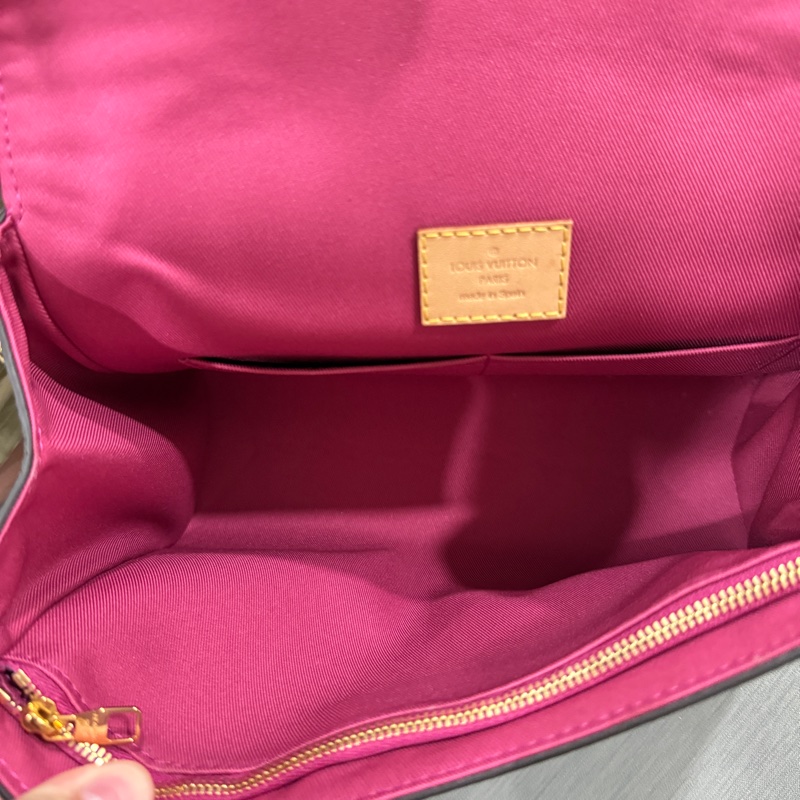 路易威登 LOUIS VUITTON Cluny BB 雙色背帶 手提 肩背包 M42738 晶片款 防塵袋原廠盒子-11