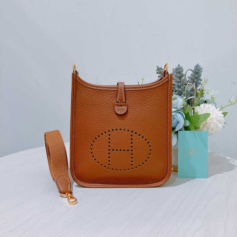 TK1830 HERMES 愛馬仕迷你依芙蓮肩帶包包MINI EVELYNE TC-0