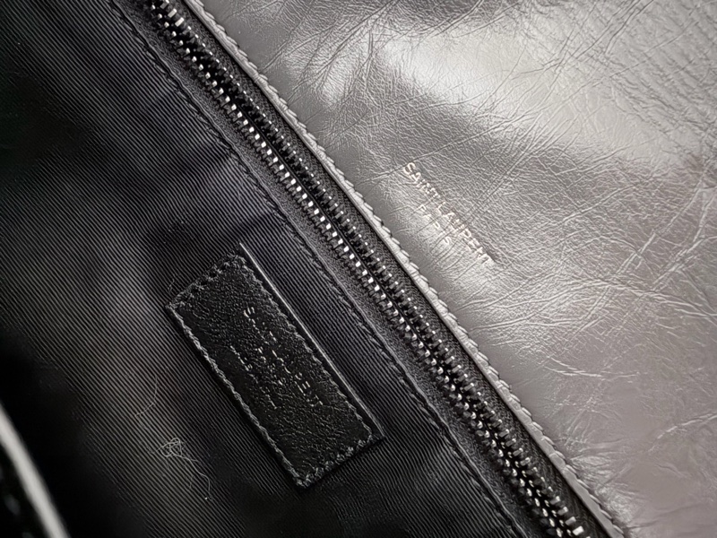 YSL Niki Medium Grey 聖羅蘭NIKI復古皮革中號 (灰色)-16