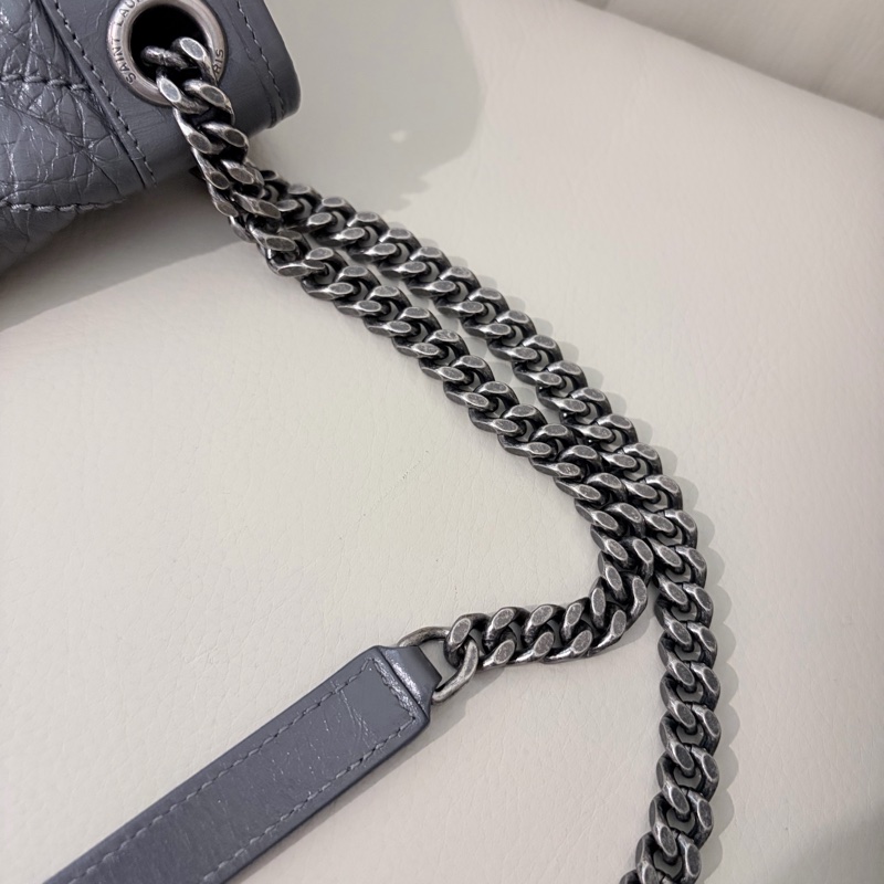 YSL Niki Medium Grey 聖羅蘭NIKI復古皮革中號 (灰色)-24