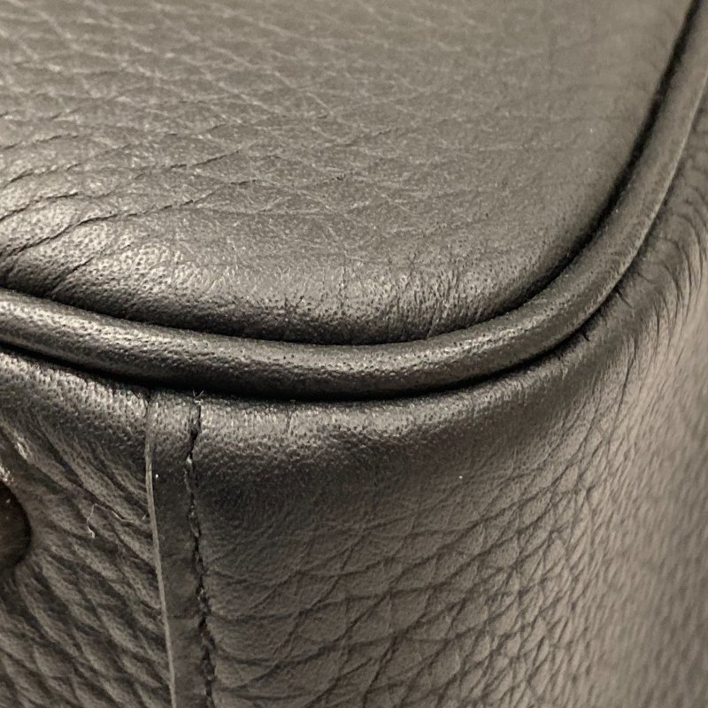 HERMES 愛馬仕 MINI LINDY K刻 皮革 肩背包 黑色 銀扣-12