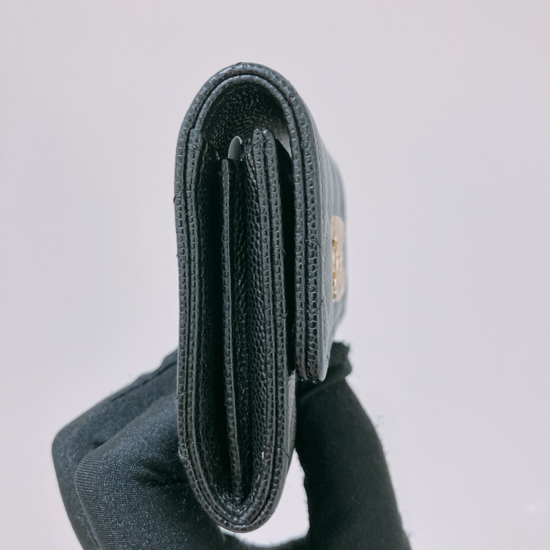 TK1832 CHANEL 香奈兒小號翻蓋式銀包SMALL FLAP WALLET IN BLACK GRAINED CALFSKIN-3