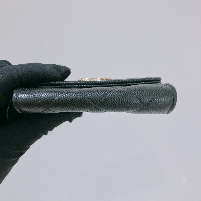 TK1832 CHANEL 香奈兒小號翻蓋式銀包SMALL FLAP WALLET IN BLACK GRAINED CALFSKIN-5