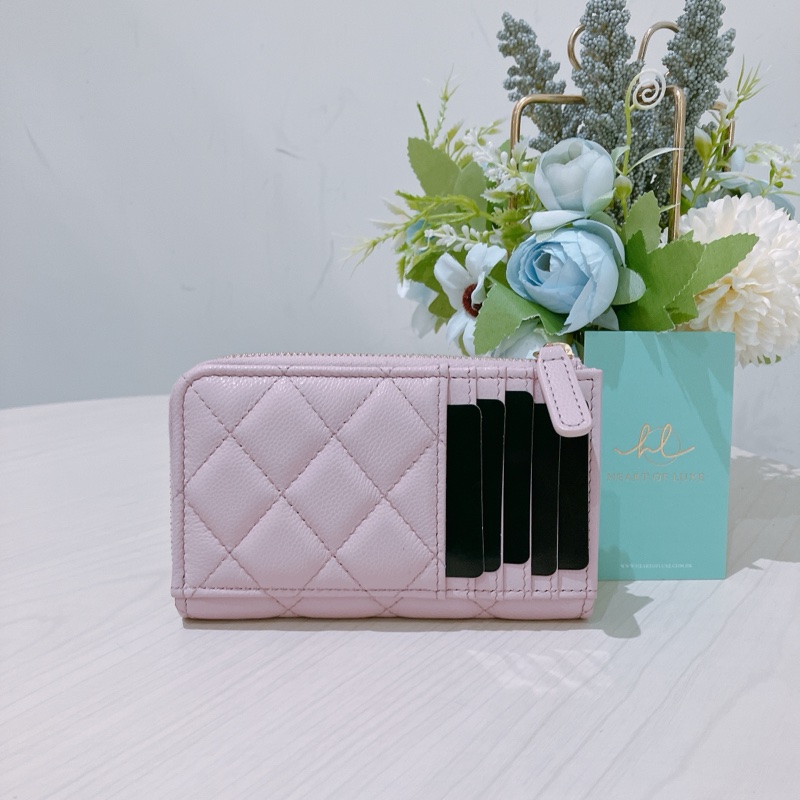 TK1833 CHANEL 香奈兒經典拉鍊多用途銀包ZIP COIN PURSE CAVIAR PURPLE CAVIAR-1