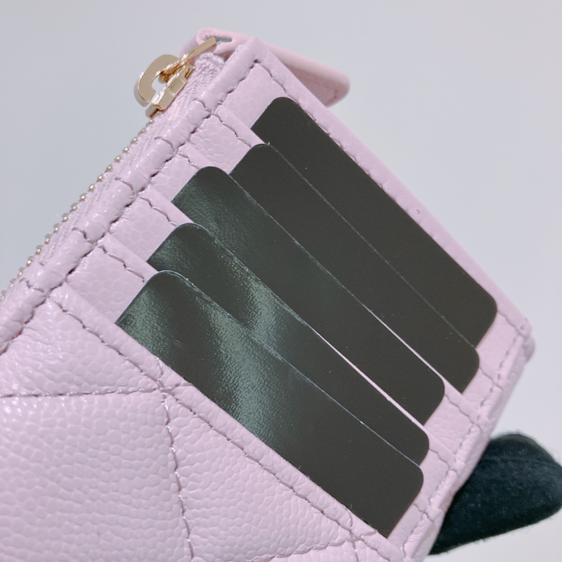TK1833 CHANEL 香奈兒經典拉鍊多用途銀包ZIP COIN PURSE CAVIAR PURPLE CAVIAR-7