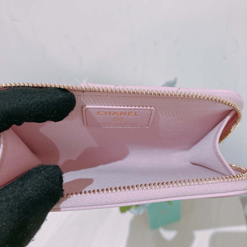 TK1833 CHANEL 香奈兒經典拉鍊多用途銀包ZIP COIN PURSE CAVIAR PURPLE CAVIAR-8