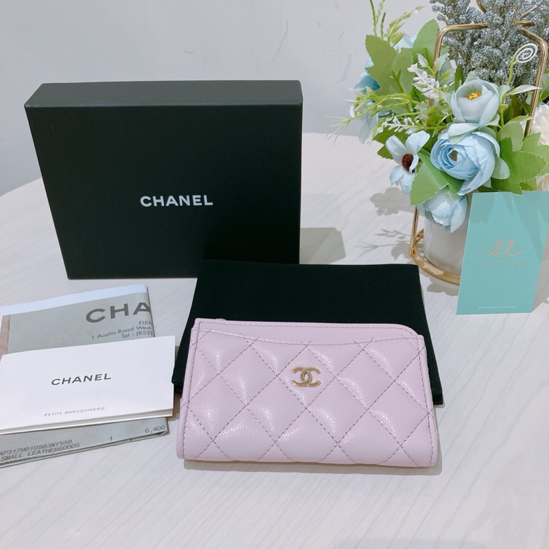 TK1833 CHANEL 香奈兒經典拉鍊多用途銀包ZIP COIN PURSE CAVIAR PURPLE CAVIAR-10