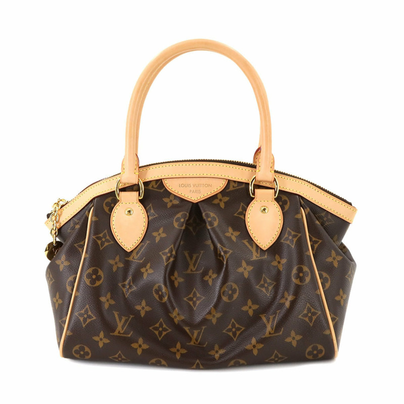 Louis Vuitton Monogram Tivoli PM 手提包,棕色,M40143,金色五金配件-0