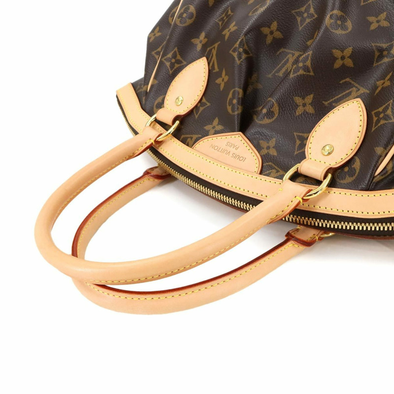Louis Vuitton Monogram Tivoli PM 手提包，棕色，M40143，金色五金配件-5