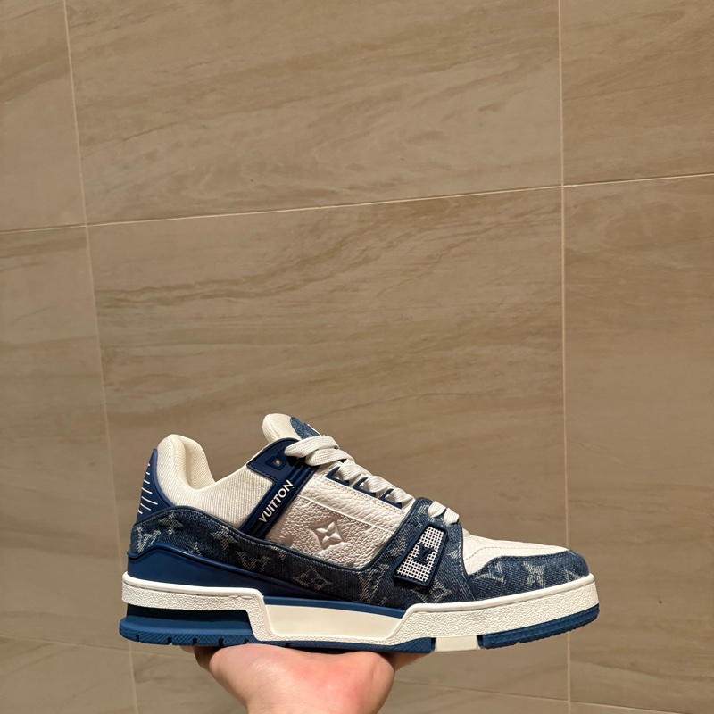 lv trainer 藍白 牛仔-1