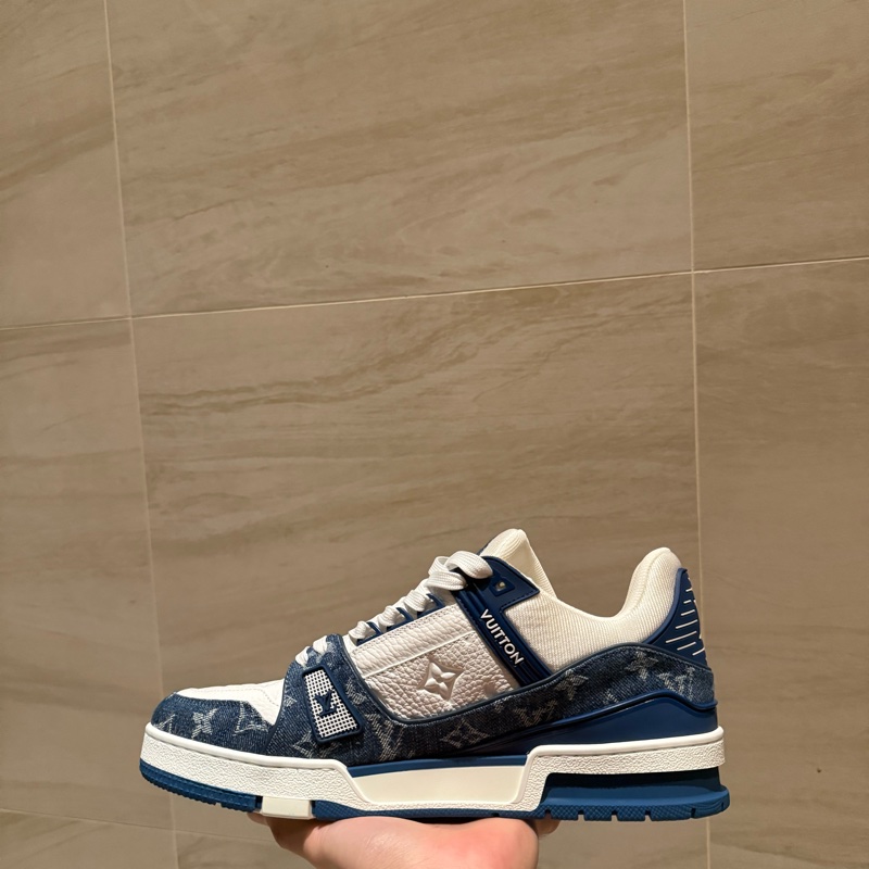 lv trainer 藍白 牛仔-2