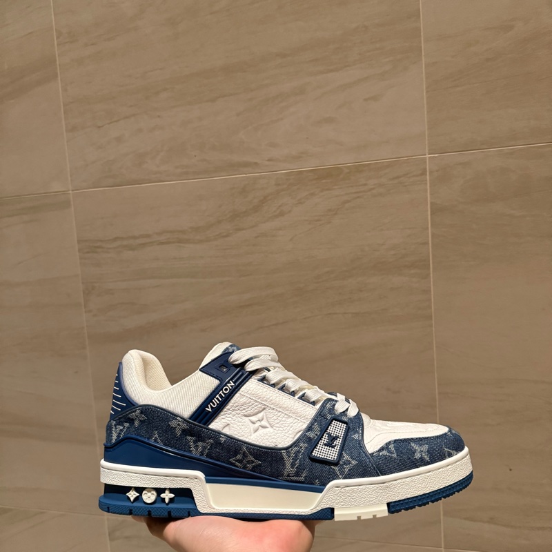 lv trainer 藍白 牛仔-3