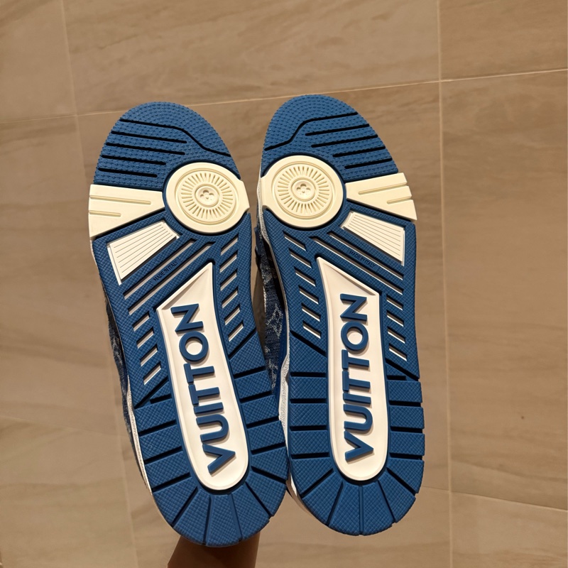lv trainer 藍白 牛仔-6