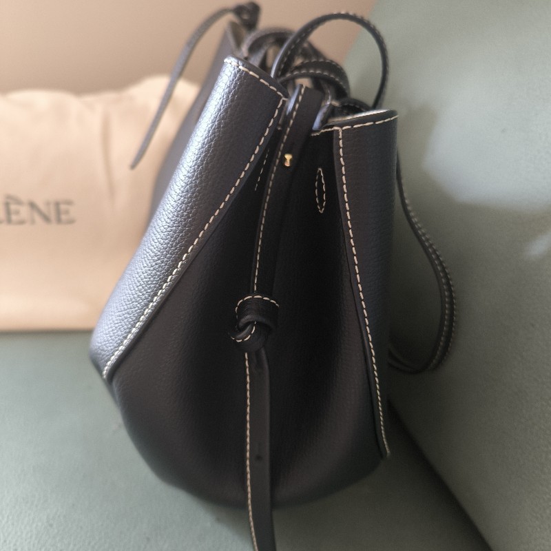 Polene Quiet Luxury小衆品牌 少見的黑牛皮外縫白線 小號 small size-3