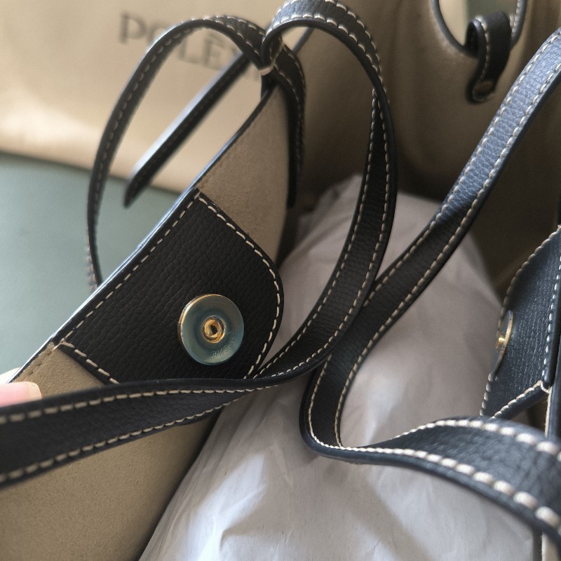 Polene Quiet Luxury小衆品牌 少見的黑牛皮外縫白線 小號 small size-18