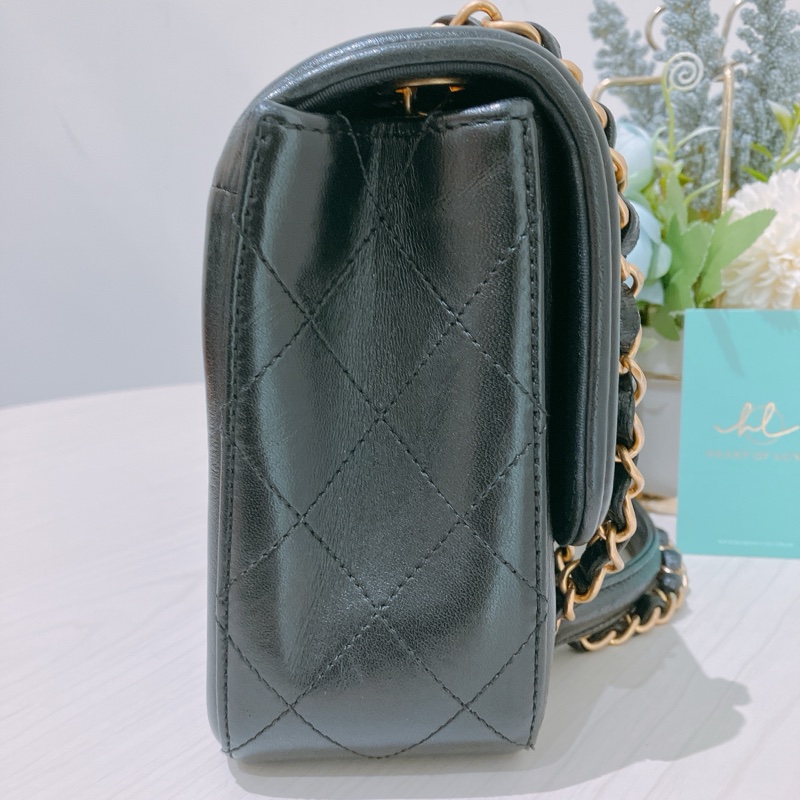 TK1834 CHANEL 香奈兒中號經典菱格翻蓋式鍊帶包包MEDIUM ELEGANT CC FLAP BAG-4
