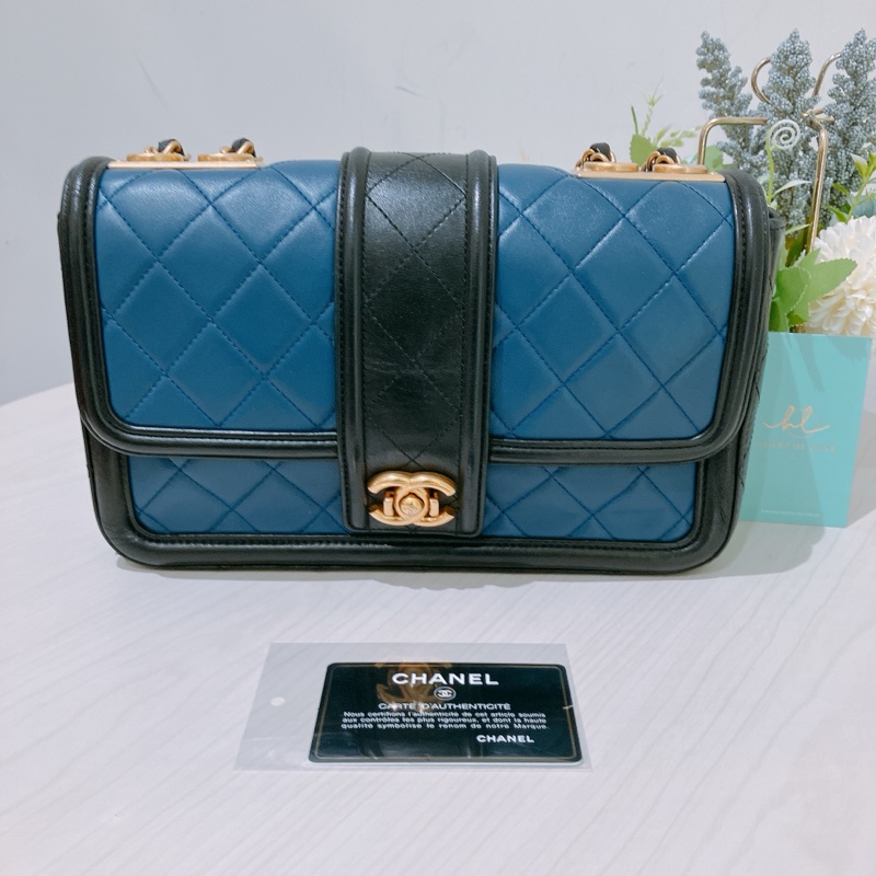 TK1834 CHANEL 香奈兒中號經典菱格翻蓋式鍊帶包包MEDIUM ELEGANT CC FLAP BAG-10