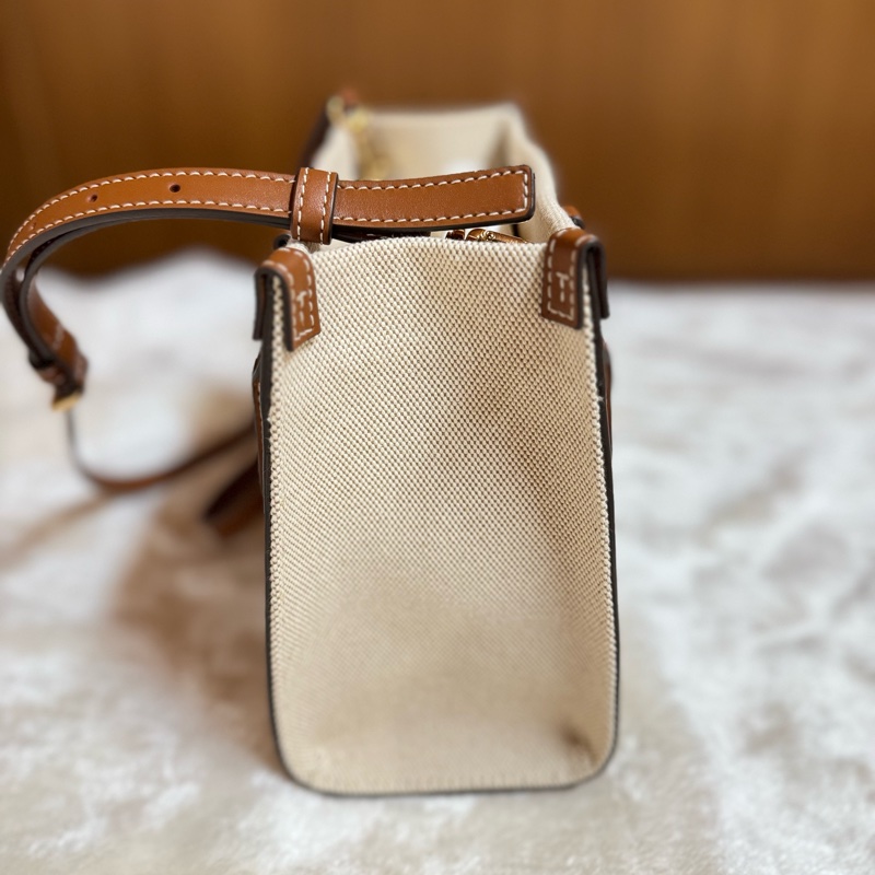 TORY BURCH BLAKE CANVAS SMALL TOTE TB 帆布托特包、肩背包、斜跨包、Tory Burch Perry Tote-3