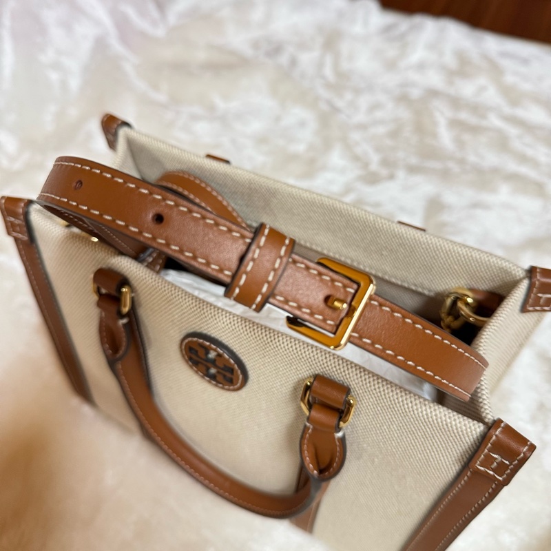 TORY BURCH BLAKE CANVAS SMALL TOTE TB 帆布托特包、肩背包、斜跨包、Tory Burch Perry Tote-5