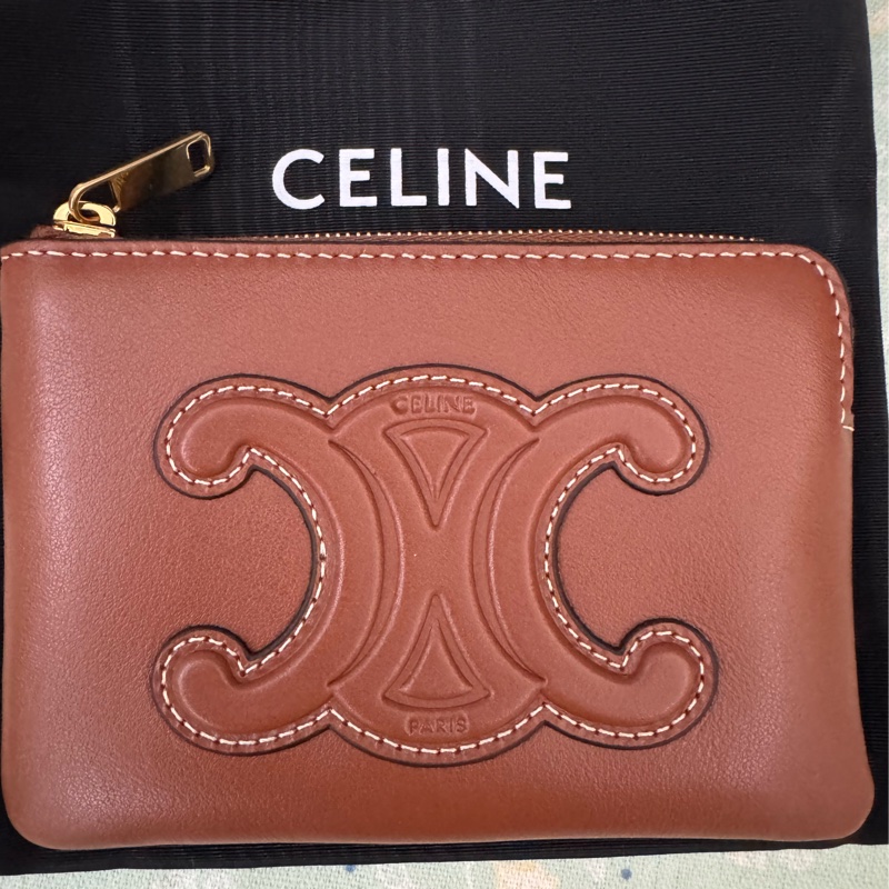 CELINE金棕零錢鑰匙包-1