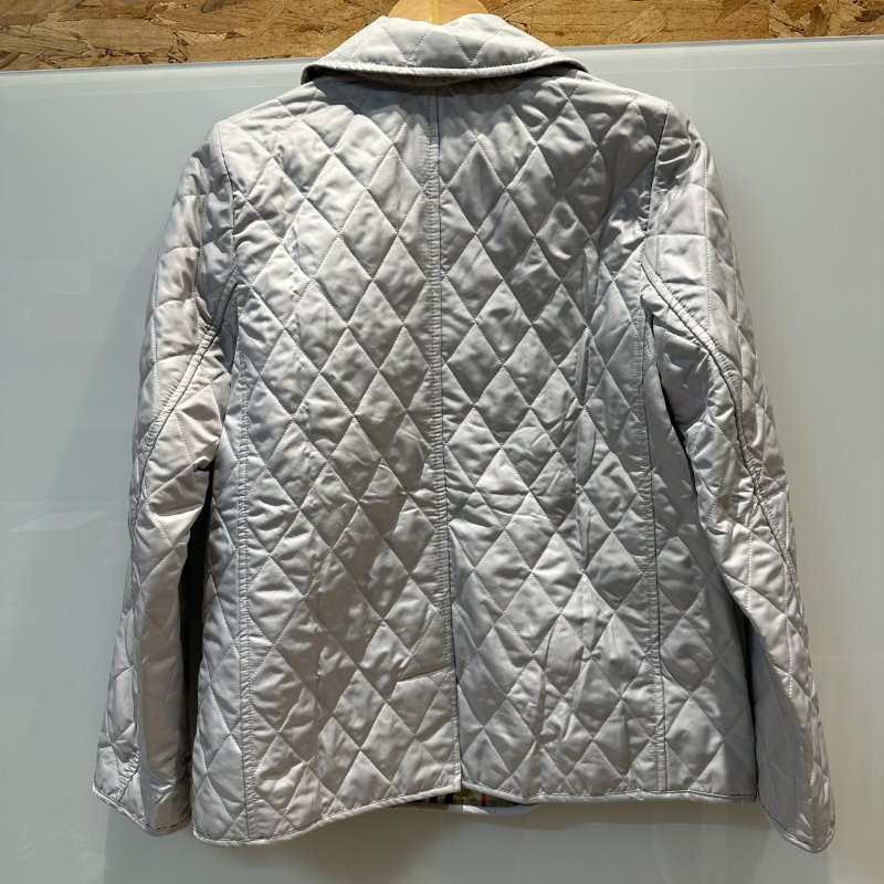 【美收精品】BURBERRY 灰色林格紋雙排扣外套 4-97【隔月月中將轉賣至日本 上架期限30天】-1